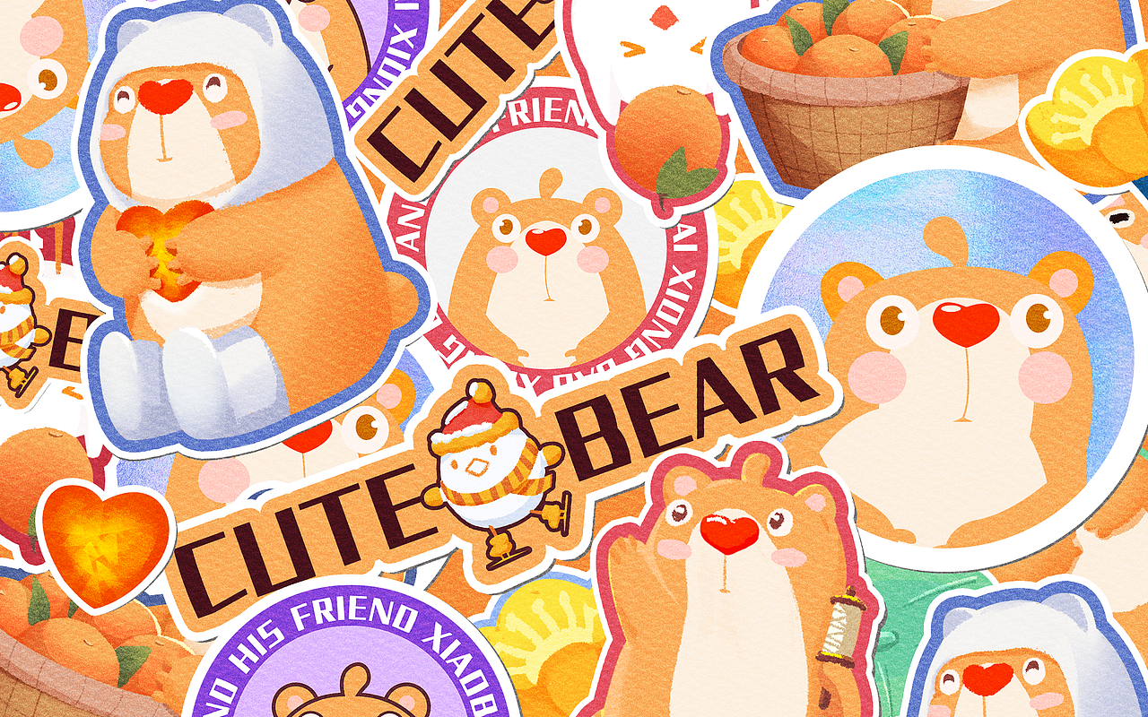 熊宝和他的朋友小白（图ZMjczNzMwODgw） - IP形象 - 站酷设计师周周zzsama原创素材 - 站酷ZCOOL
