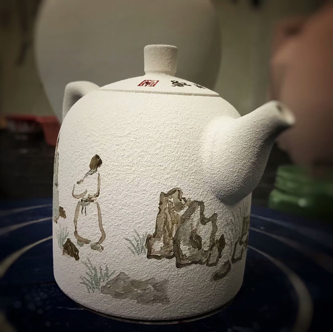 索雨红山水画瓷作品