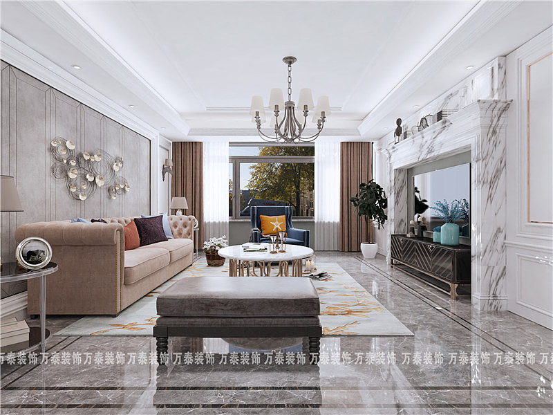 济南室内装修— 玉兰花园美式轻奢整装!（图ZMTc5MjE1MzAw） - 家装设计 - 站酷设计师万泰17661068820原创素材 - 站酷ZCOOL