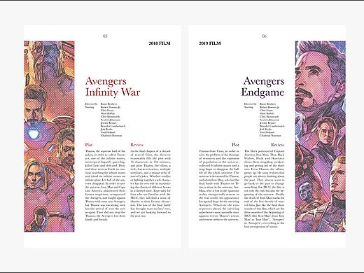 Avengers相关画册 杂志排版设计