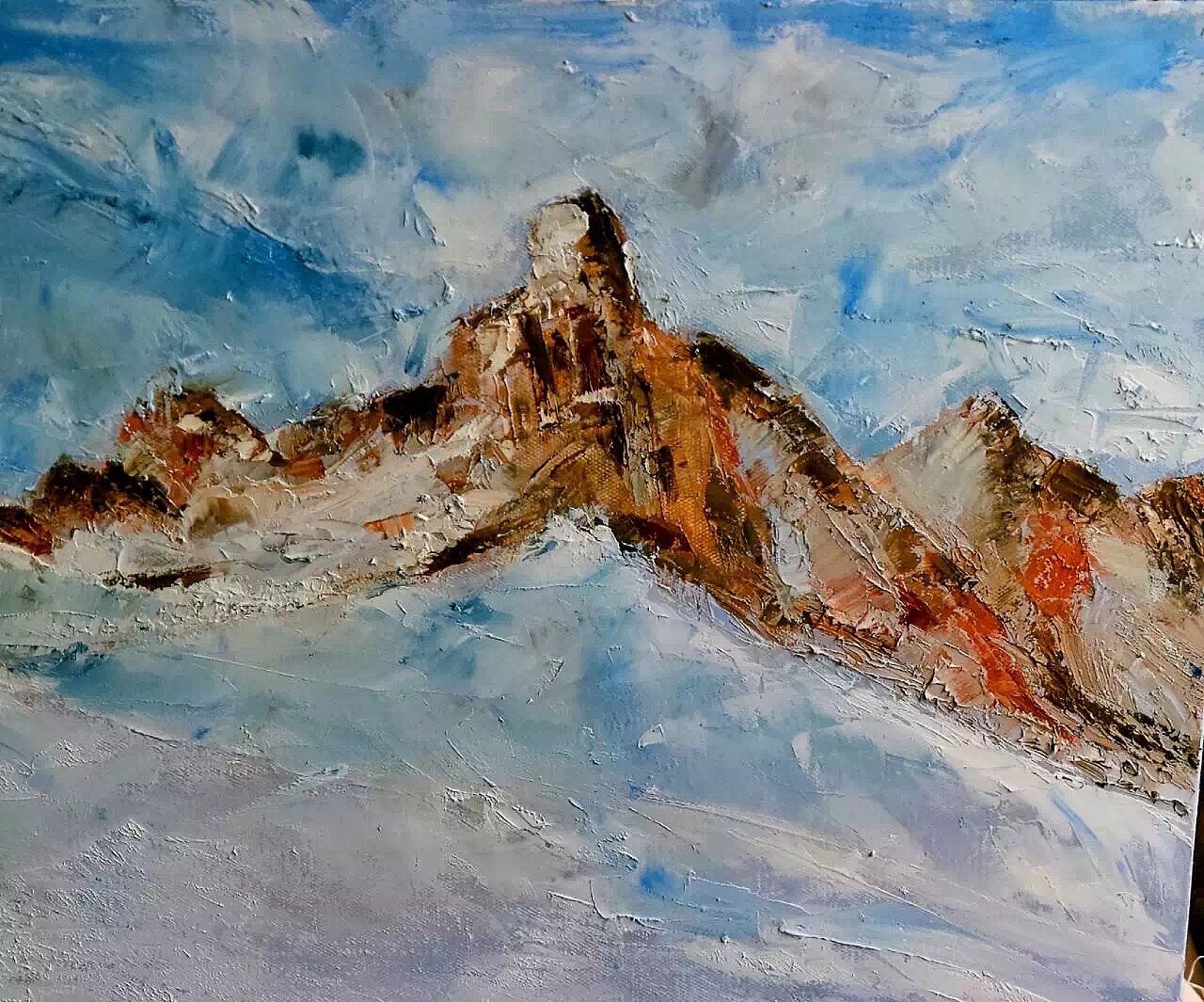 刮刀风景系列|纯艺术|绘画|聂聂的小尾巴_原创作品-站酷zcool