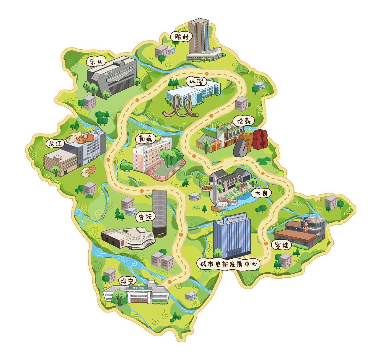 佛山顺德区 城市更新发展中心地图