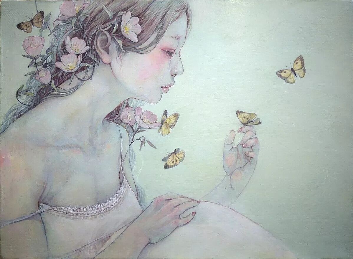 日本画家平野美保的插画（图ZNTczMzU0MzI=） - 艺术插画 - 站酷设计师Mr周先生原创素材 - 站酷ZCOOL