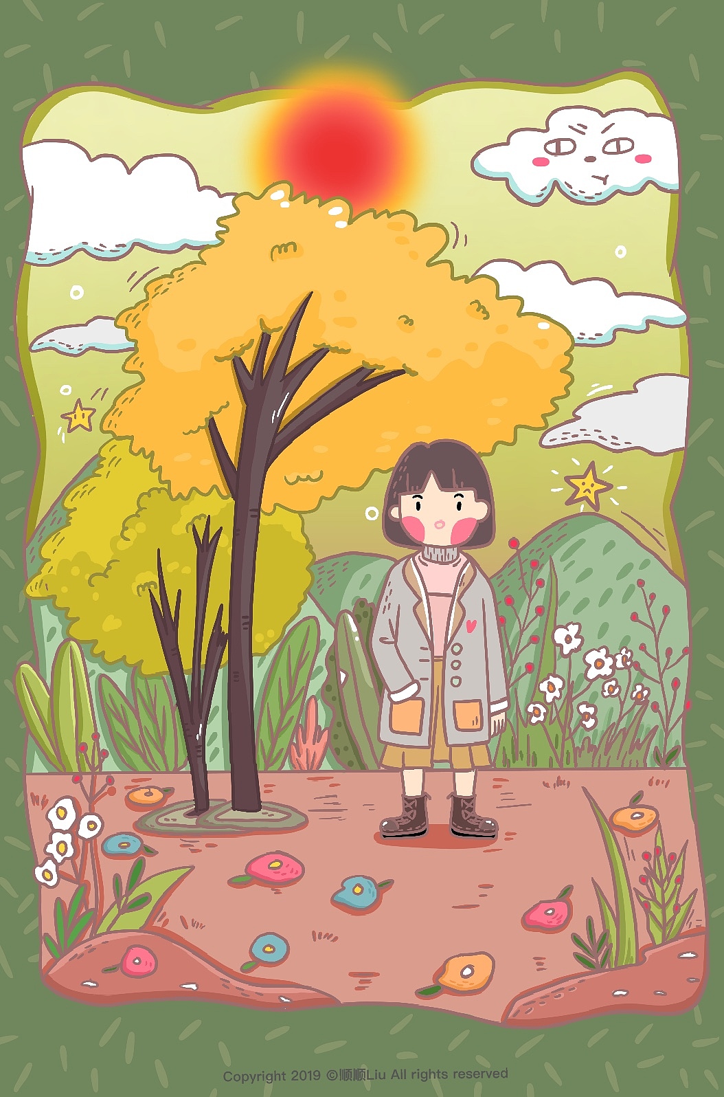 春夏秋冬（圖ZMTk4NzcyMjgw） - 創(chuàng)作習作 - 站酷設(shè)計師Mona劉禹彤原創(chuàng)素材 - 站酷ZCOOL