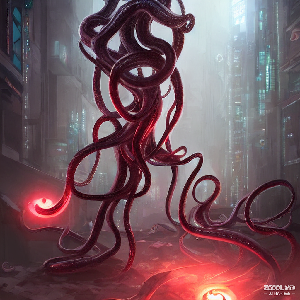 ai创作实验室#【克苏鲁】 【触手】 【黑暗】