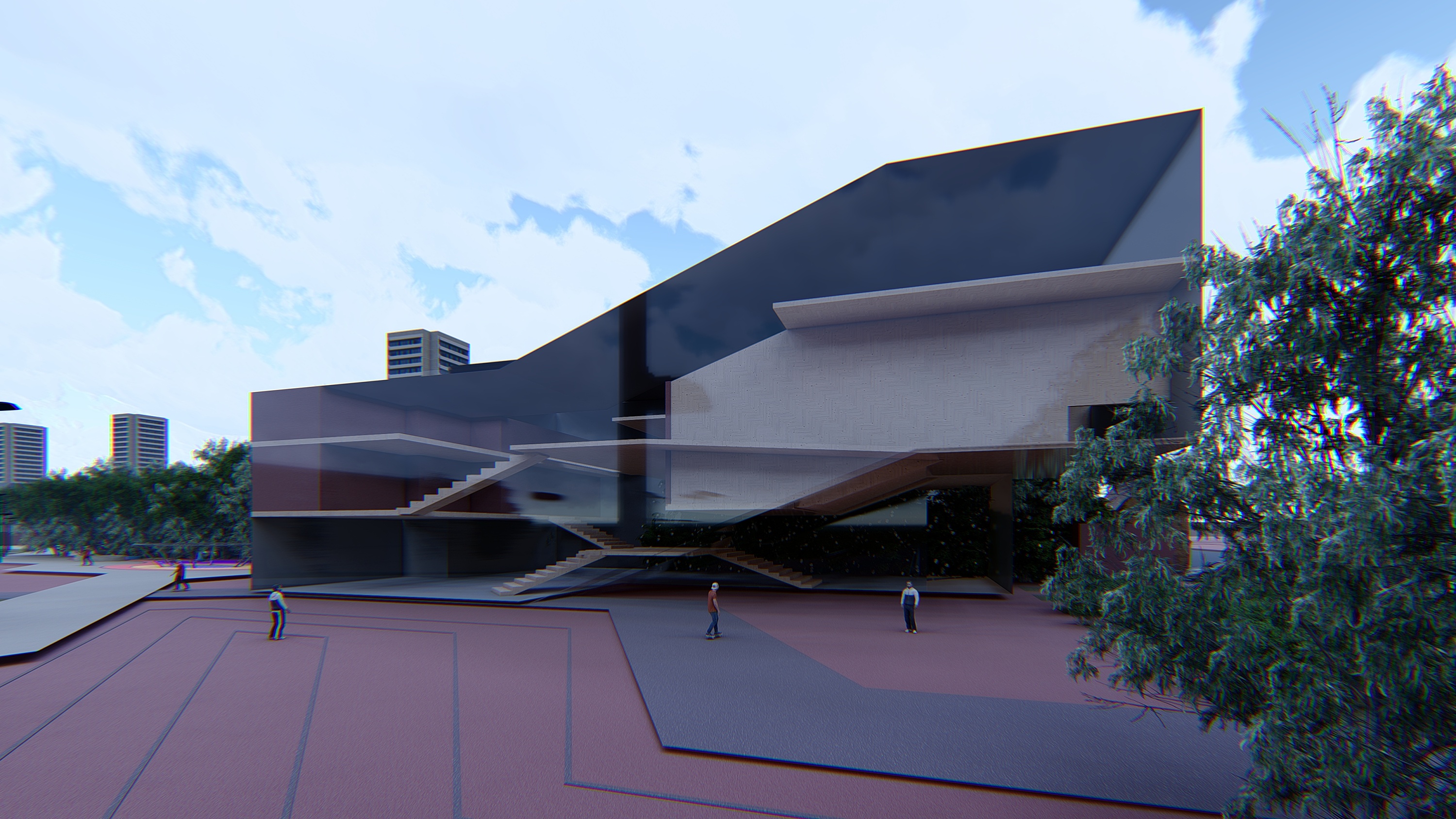 课程作业场地设计渲染|三维|建筑/空间|太子wtz - 原创作品 - 站酷