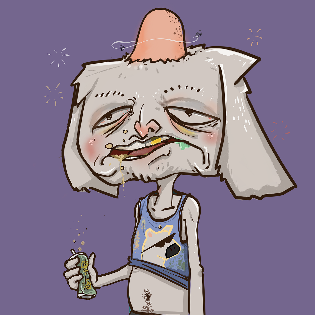 颓废兔子系列（图ZMjc0MjgzOTA0） - 概念设定 - 站酷设计师阿辽很忙原创素材 - 站酷ZCOOL