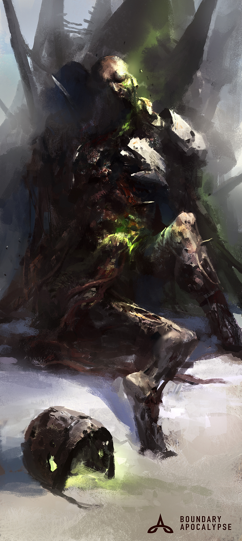 《边际启示录-遗落边陲》：直到那一晚，“排险者”小队归来，却只剩下一名队员。是一只多曼兽把他驮回来的，他身受重伤，伤口溃烂处一片暗绿色，还有绿雾氤氲着，他扭着脸，一副生不如死的样子，呈现着深度中毒的症状。