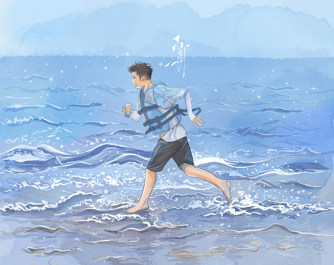海与少年|插画|创作习作|littleki - 原创作品 - 站酷 (zcool)