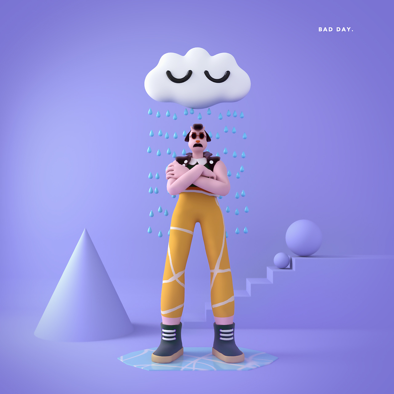 3D卡通角色练（图ZMTc1MTMzNjI0） - 人物/生物 - 站酷设计师littleqiaor原创素材 - 站酷ZCOOL