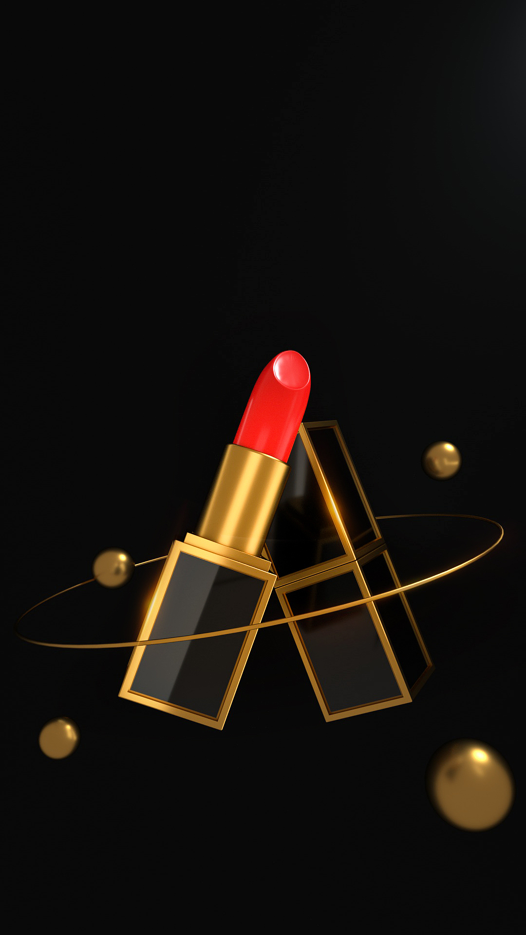 c4d口红建模渲染