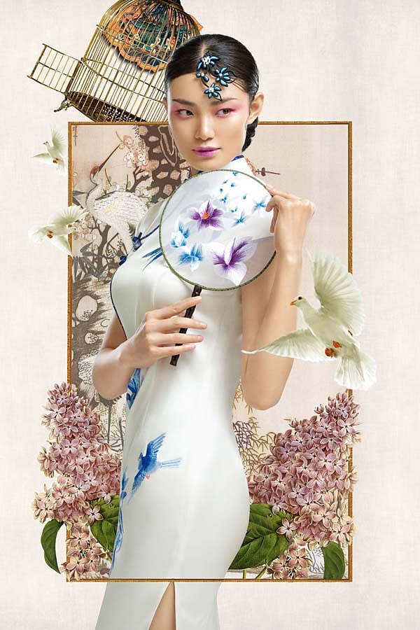 摄影师杨子坤作品威芸旗袍大片二大树时尚