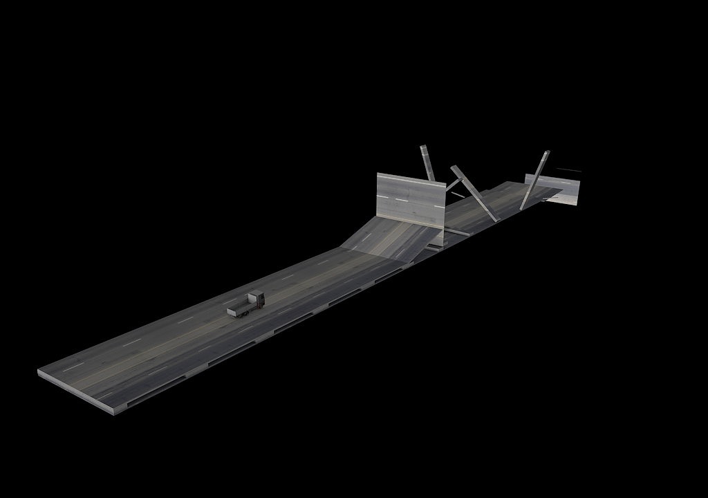 卡车公路飙车动画（图ZNzU3NTg0ODA=） - 场景 - 站酷设计师fx歼击机原创素材 - 站酷ZCOOL