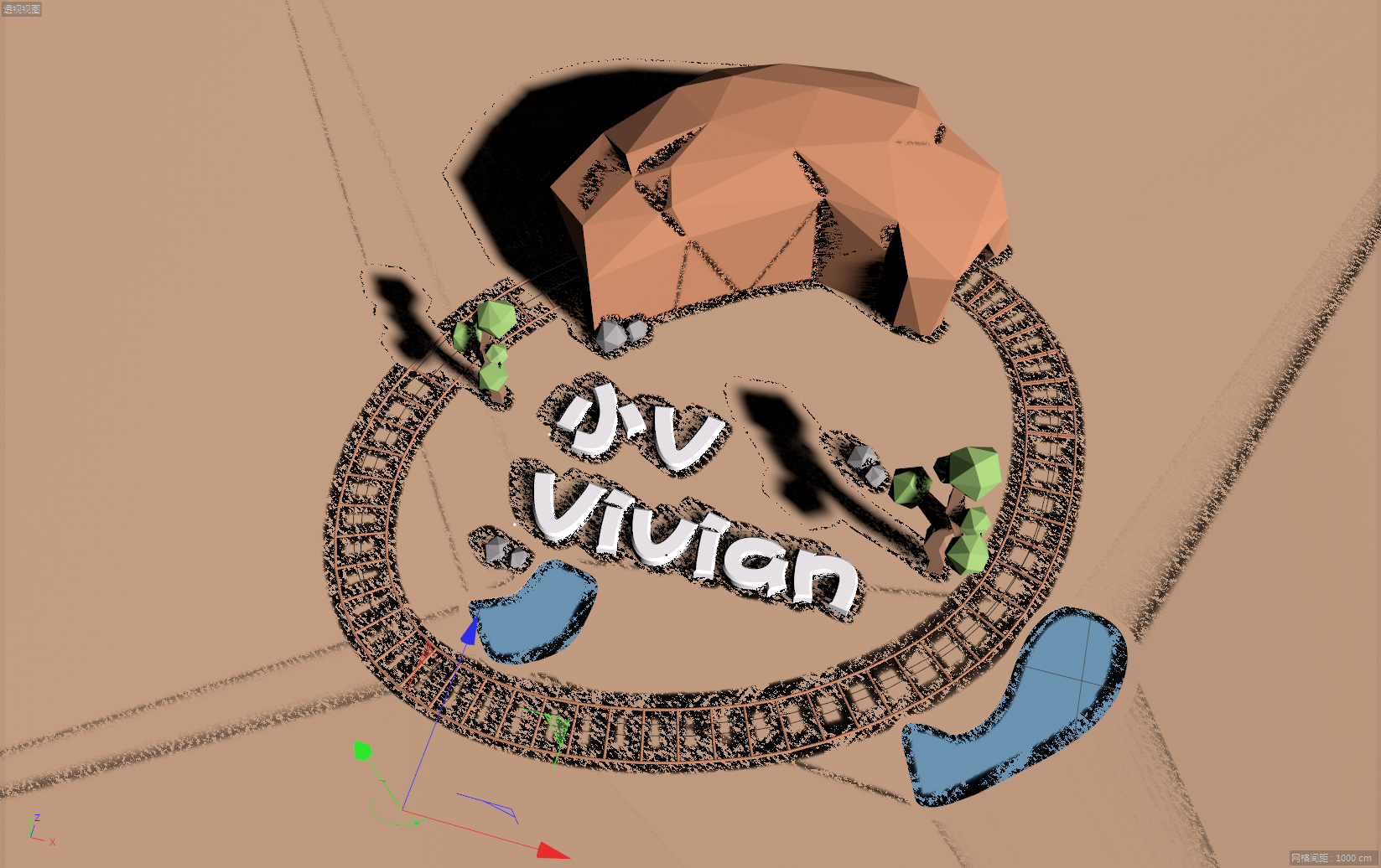 [白无常C4D]学习C4D的路上9 动画效果小火车