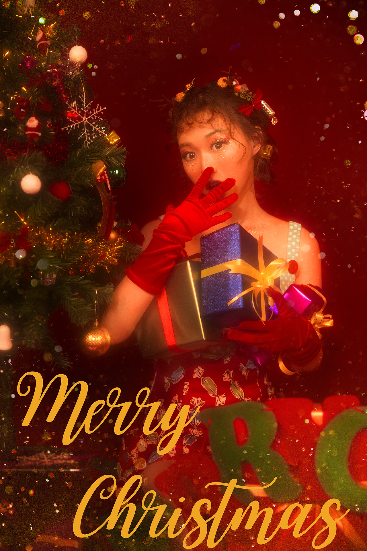 🎄圣诞麋鹿（图ZMTM5MzMwMzM2） - 人像摄影 - 站酷设计师Z53789728原创素材 - 站酷ZCOOL