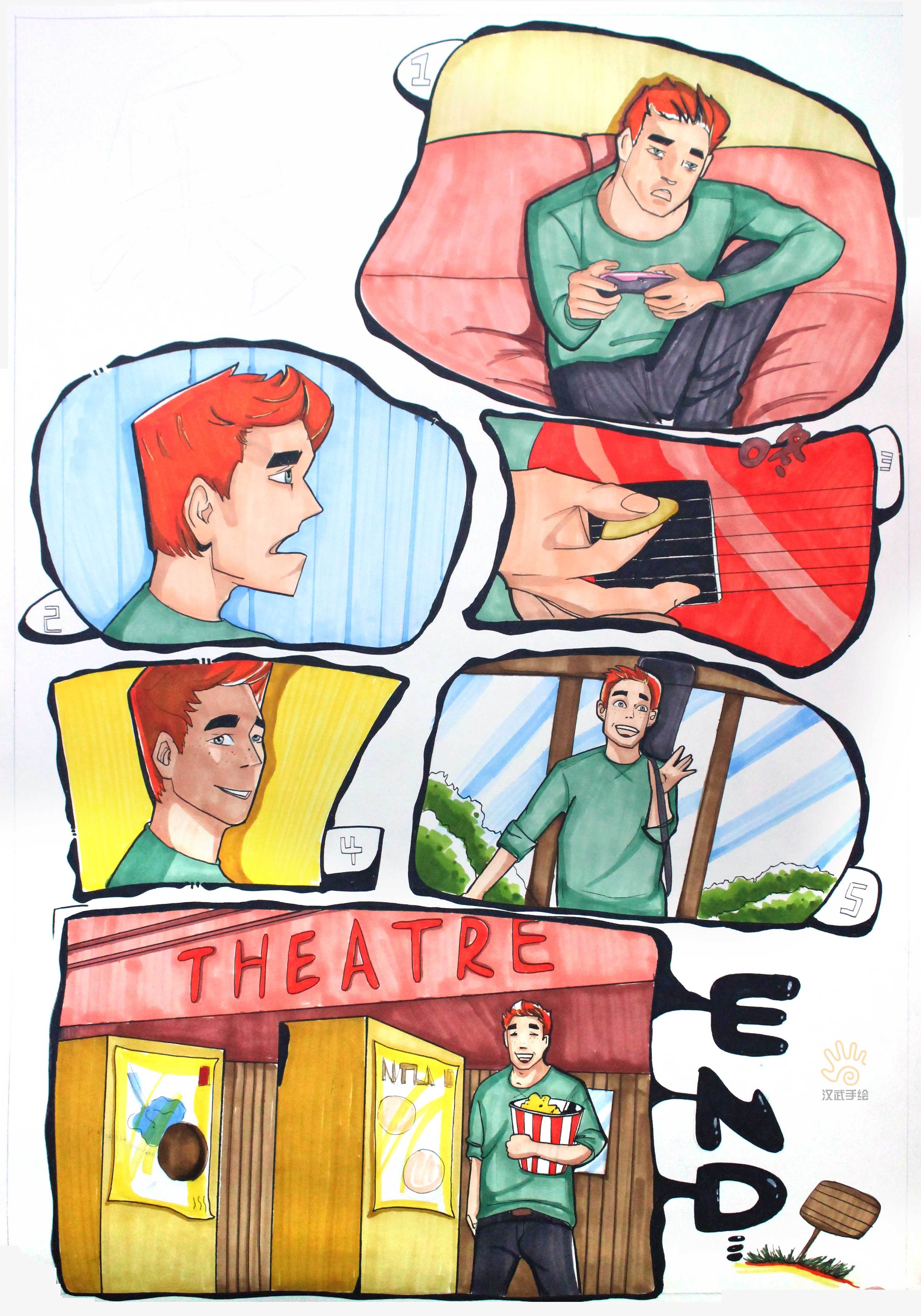 动画设计手绘动漫设计手绘考研快题作品