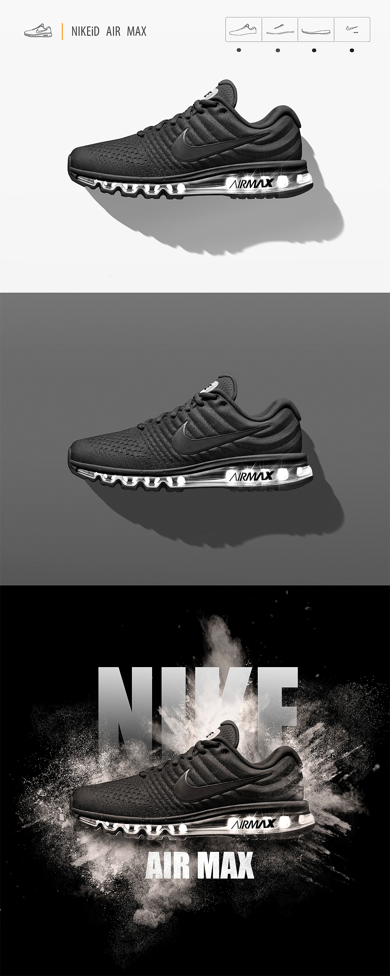 NIKEiD AIR MAX 产品精修+后期创意（图ZOTkyMTU0MTI=） - 海报 - 站酷设计师哆啦A毅原创素材 - 站酷ZCOOL