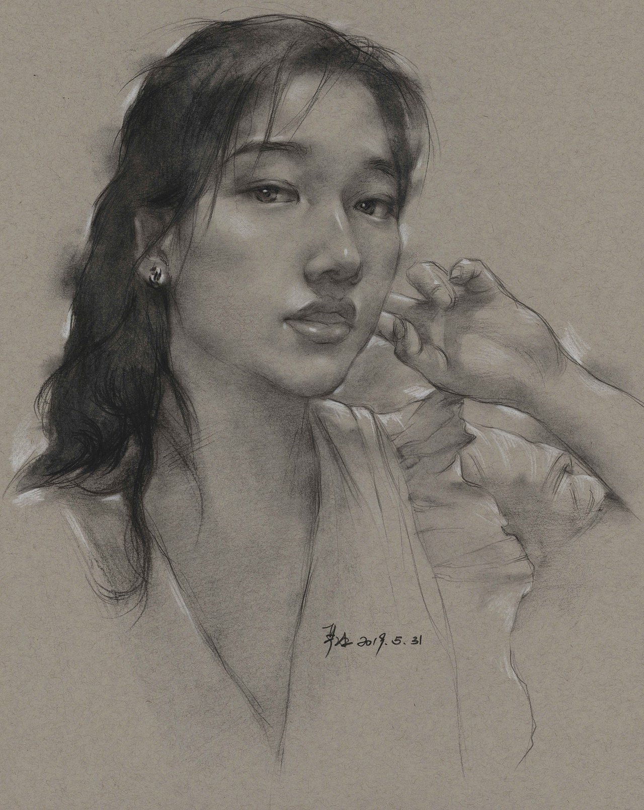 《2019上半年的一些素描》（图ZMTYwODY1MTE2） - 绘画 - 站酷设计师二水Art原创素材 - 站酷ZCOOL