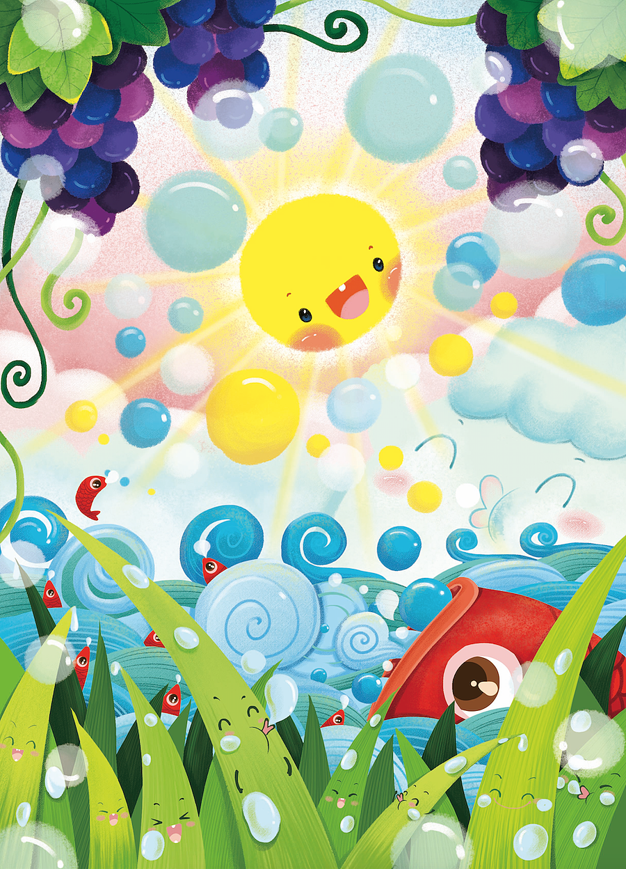 蜡笔森林系列插画