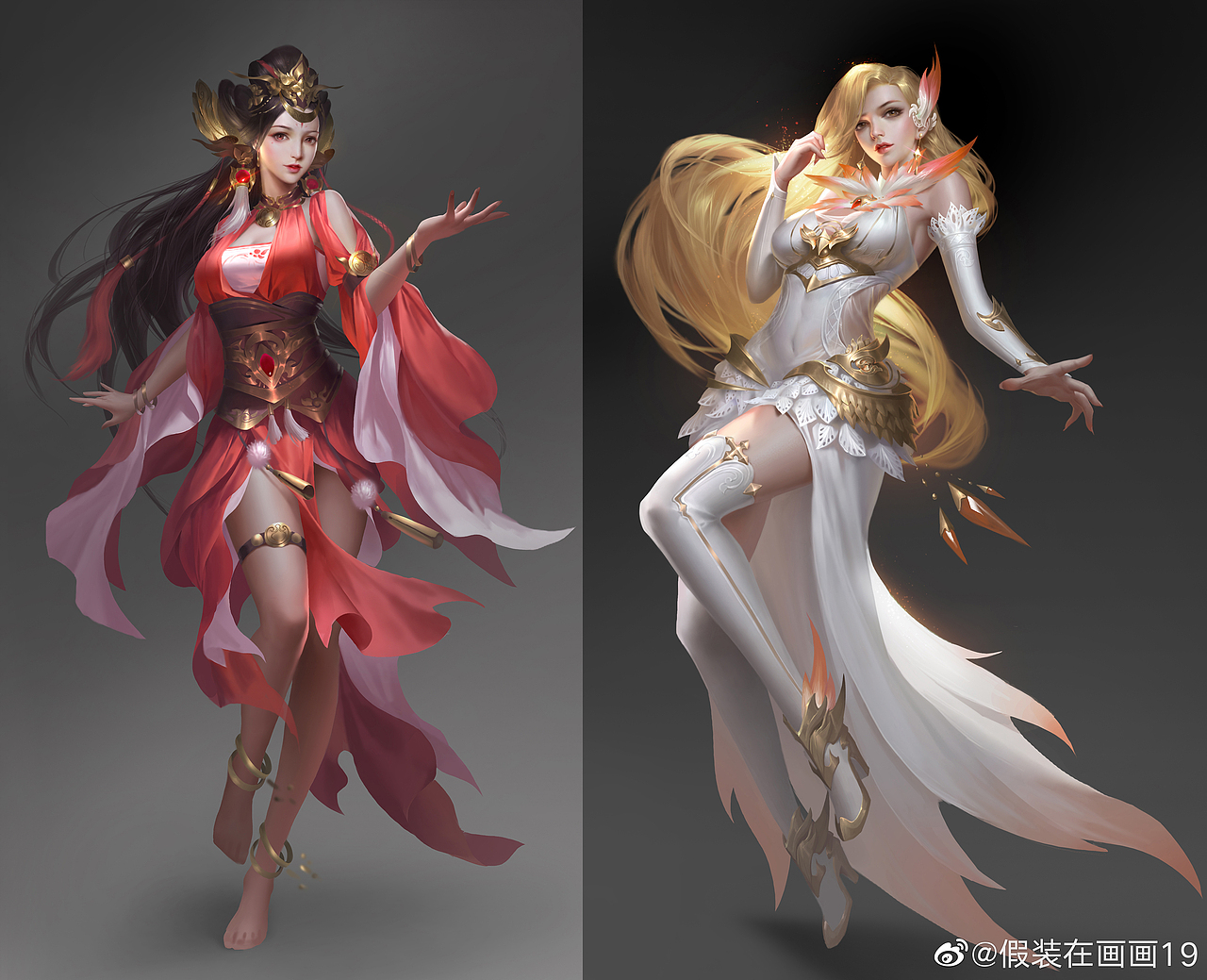 妹子（图ZMTg5MjM2Nzk2） - 游戏原画 - 站酷设计师假装在画画19原创素材 - 站酷ZCOOL