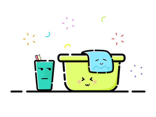 MBE风格/AE动画/原创/脸盆和杯子的故事