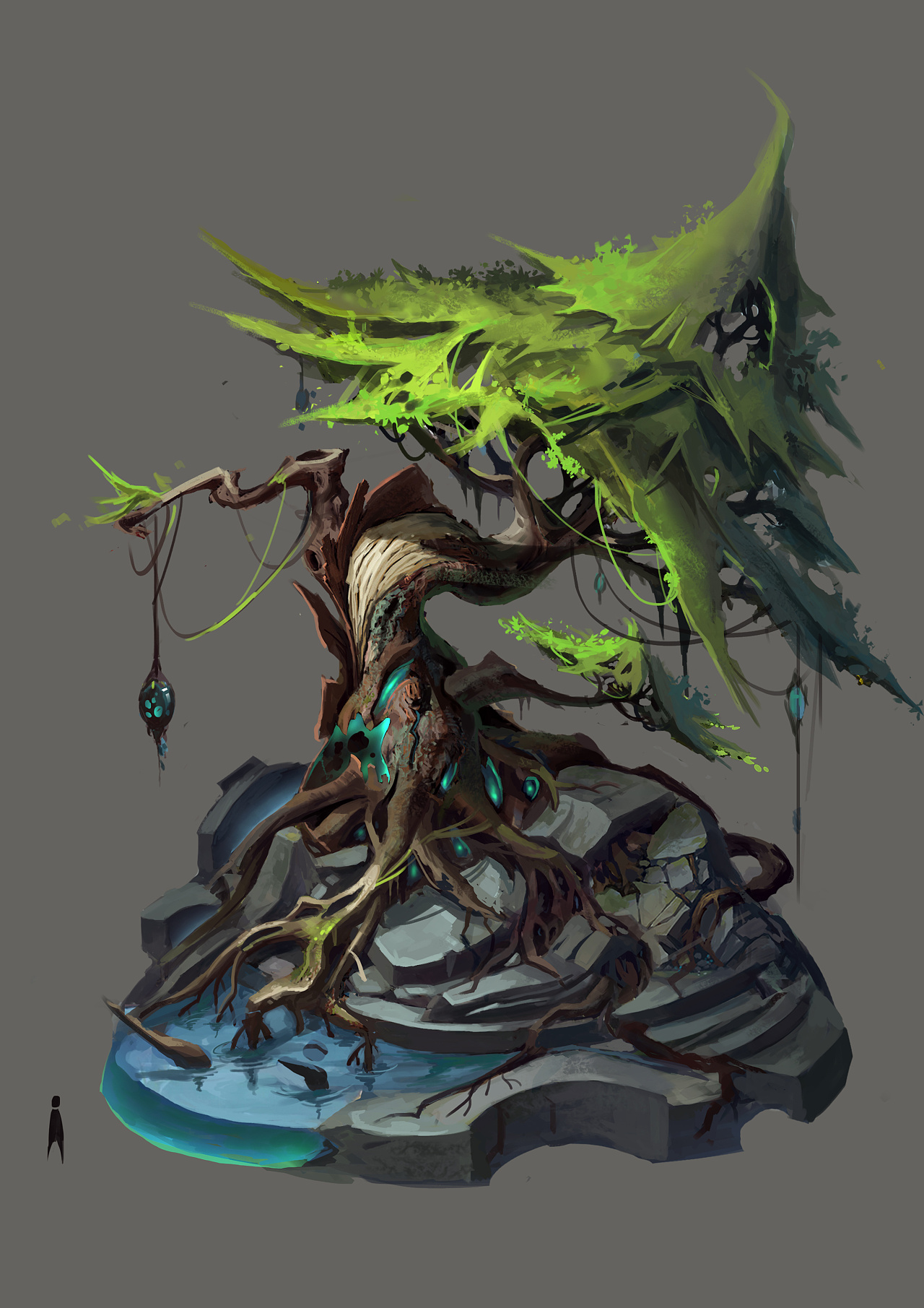 山和植物合计|插画|游戏原画|张郁宸 - 原创作品 - 站酷 (zcool)