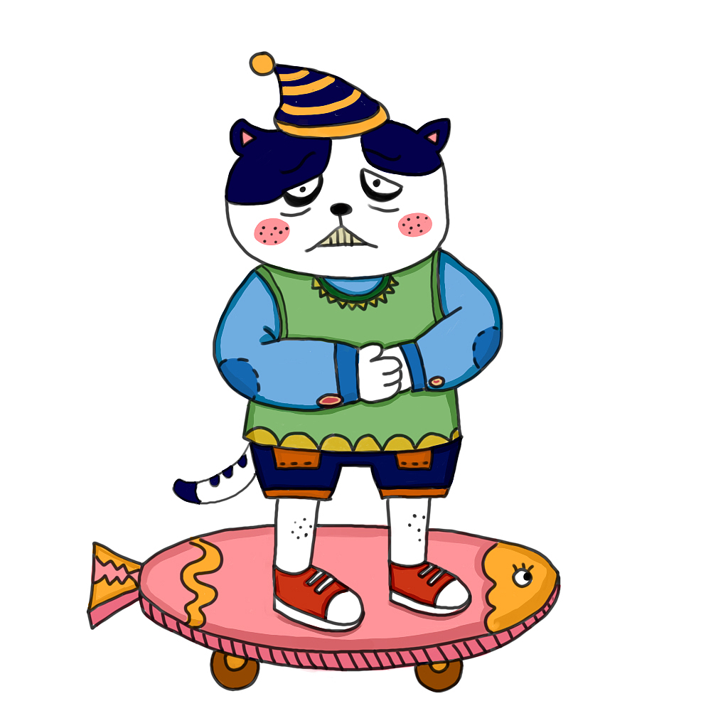 猫猫（图ZMTIzMTg0MTk2） - 艺术插画 - 站酷设计师大头咸鱼原创素材 - 站酷ZCOOL