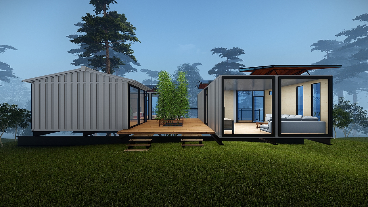 半山腰集装箱房屋设计