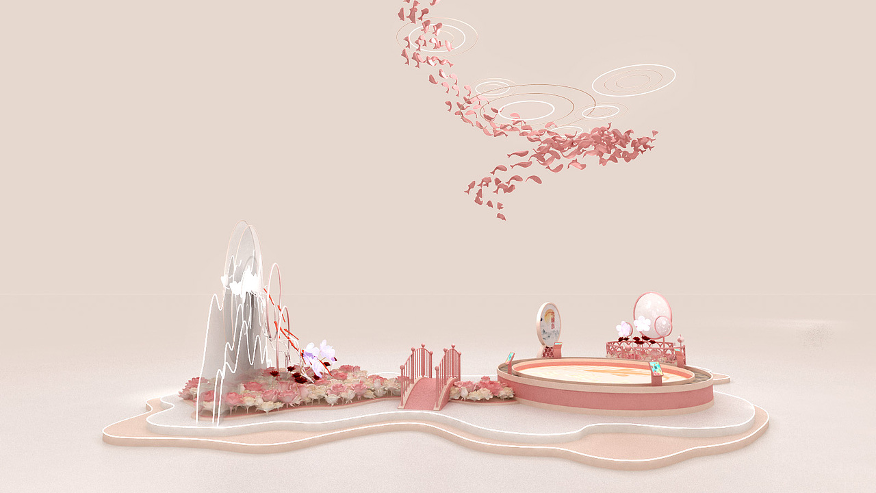 中庭美陈（图ZMTY3MjM1NTA4） - 场景 - 站酷设计师iiic原创素材 - 站酷ZCOOL