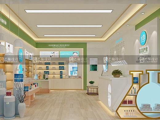 美容院效果图设计化妆品理发店铺装修设计美甲美发店(个人主页-ZNTQxMjgwNzY=) - 商业空间设计 - 站酷设计师艺瀚设计中心原创素材 - 站酷ZCOOL