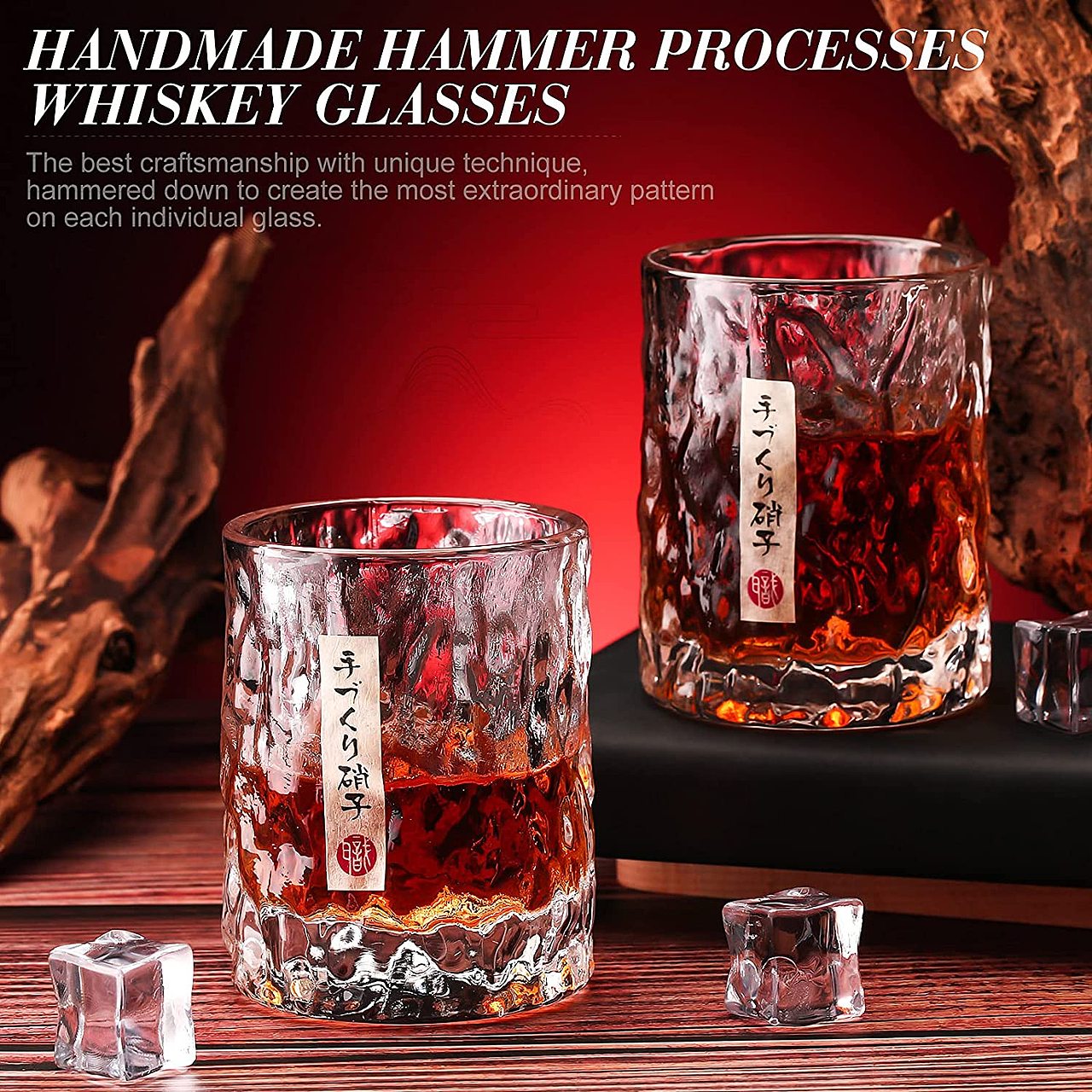 石塚硝子日式锤纹杯