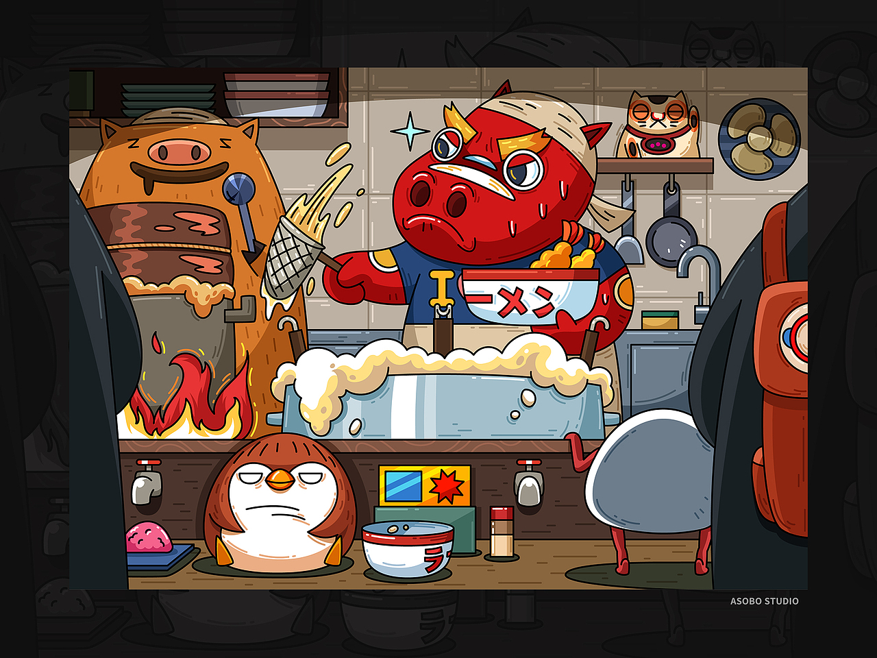嘿嘿！哦么恰（图ZMjc0ODMwNTQw） - 新锐潮流插画 - 站酷设计师嘛鸡原创素材 - 站酷ZCOOL