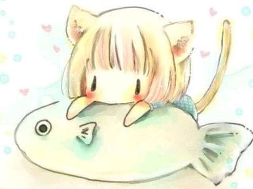 紫色系女生头像。