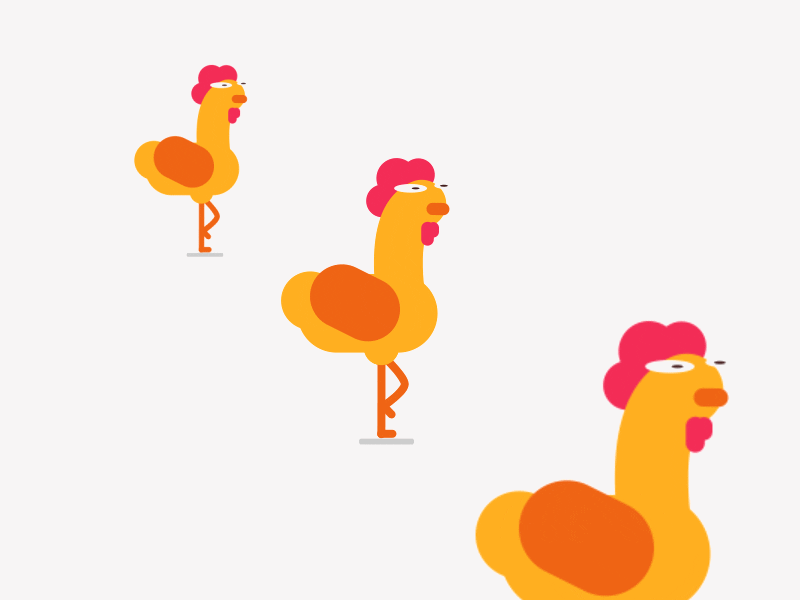 鸡在走的表情包图片