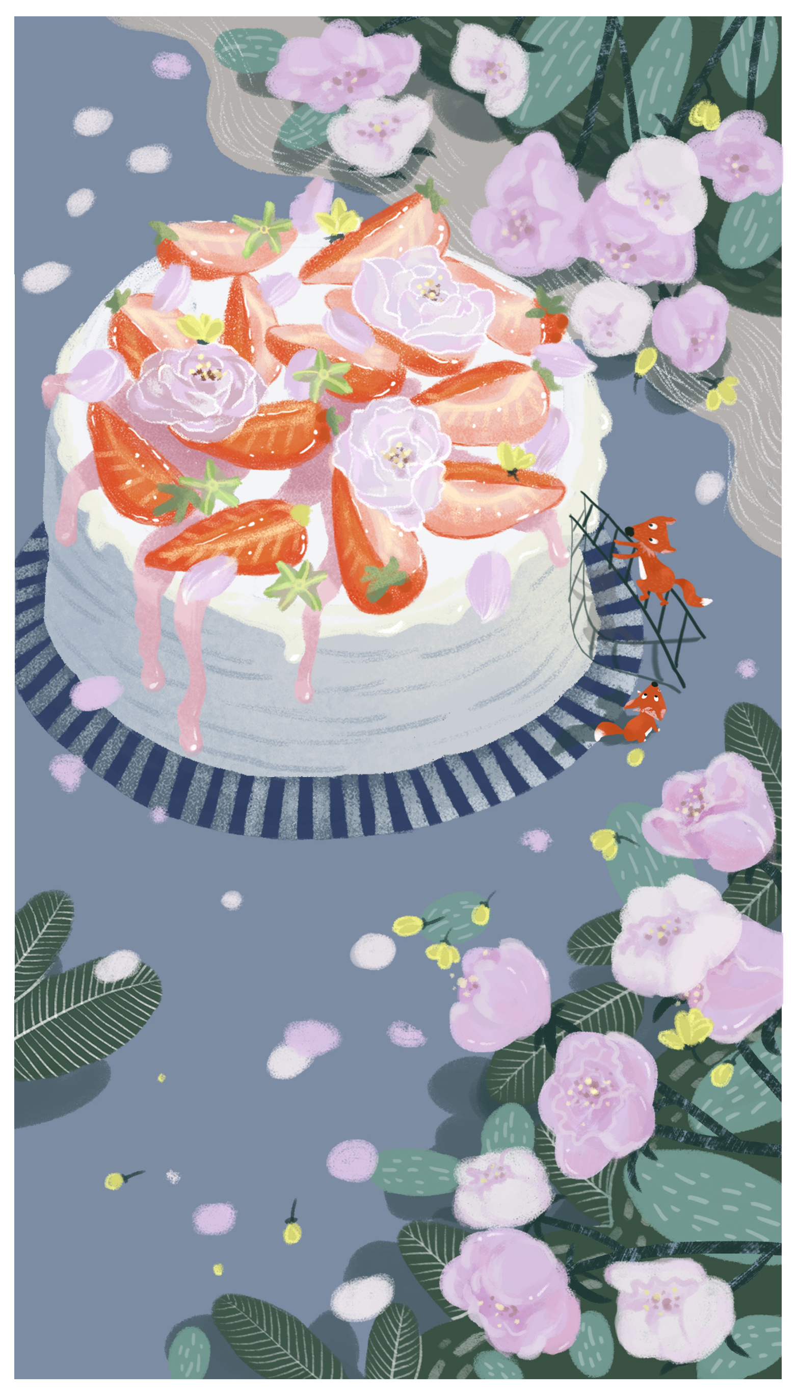 蛋糕|插画|插画习作|媛喜菌 - 原创作品 - 站酷 (zcool)