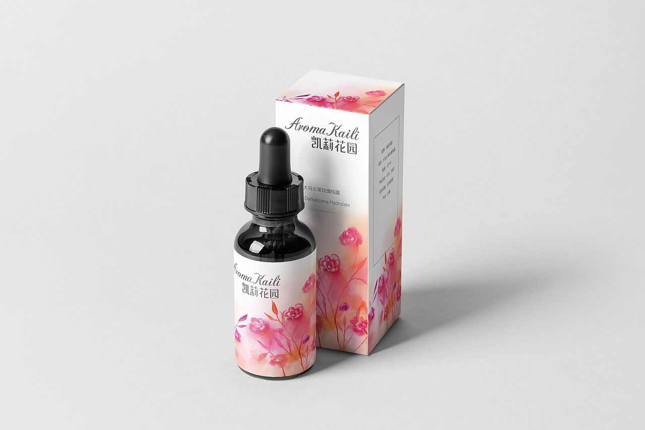 玫瑰精油包装（图ZMjUwMTcyMDE2） - 包装 - 站酷设计师AimeeMmm原创素材 - 站酷ZCOOL