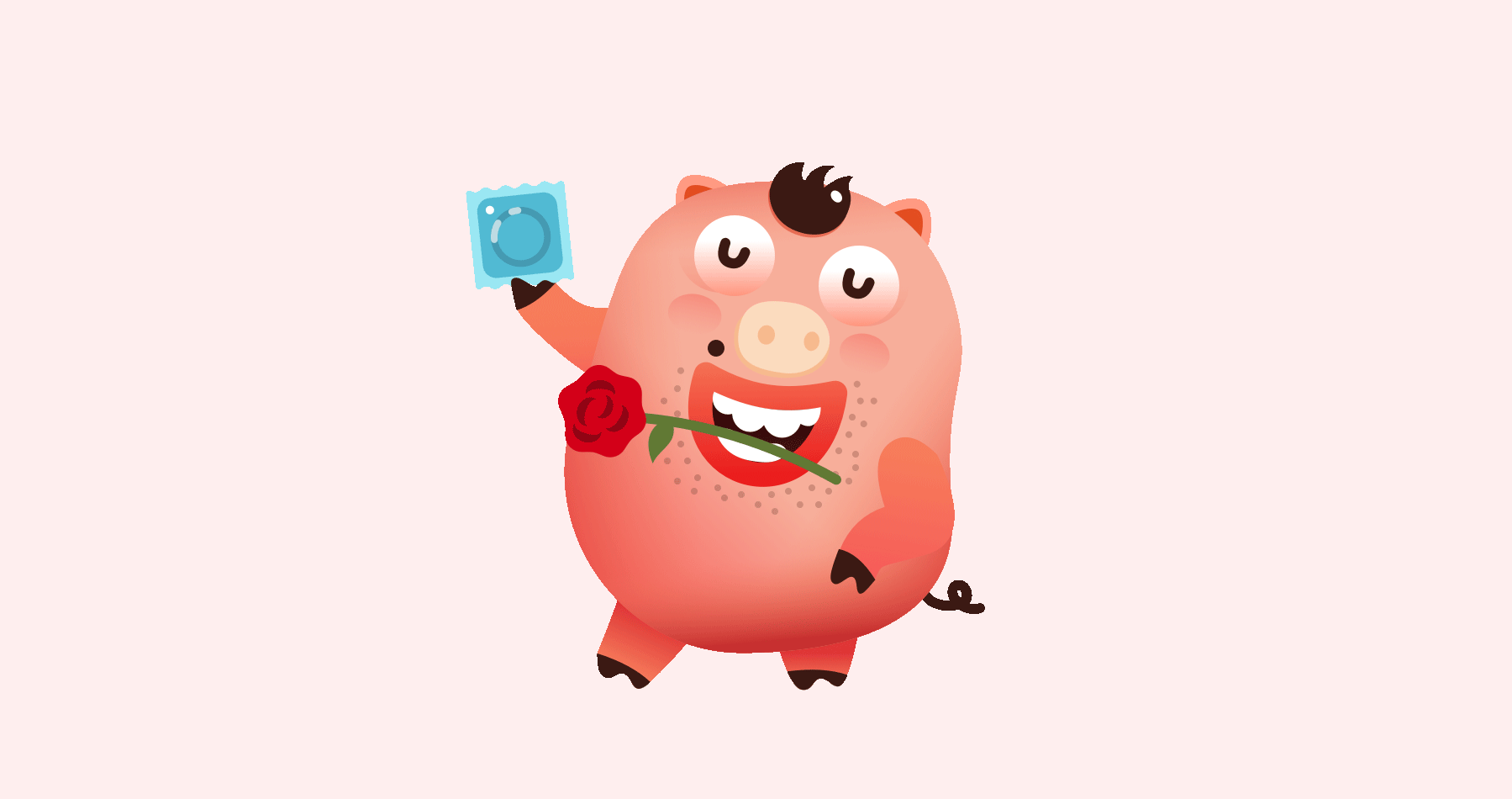 如花猪表情_斗战大圣-站酷zcool