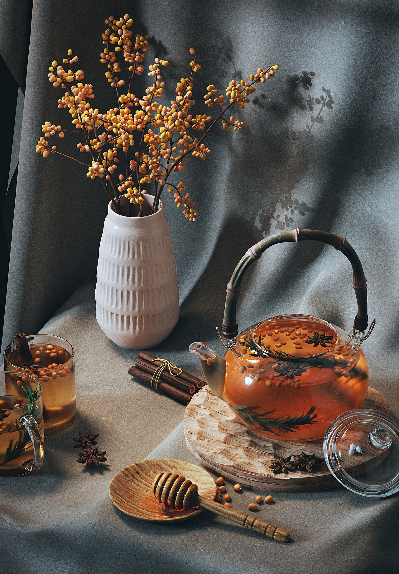 静物写实系列 hyperrealism|三维|场景|阿泽不叫啊泽_原创作品-站酷