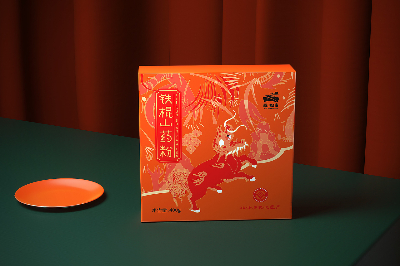 渭川田家/铁棍山药粉/包装设计