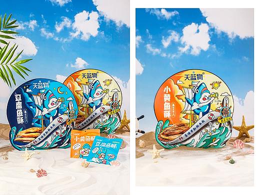 初图 | 天蓝物鱼酥摄影 ✖ 创意海景食品拍摄