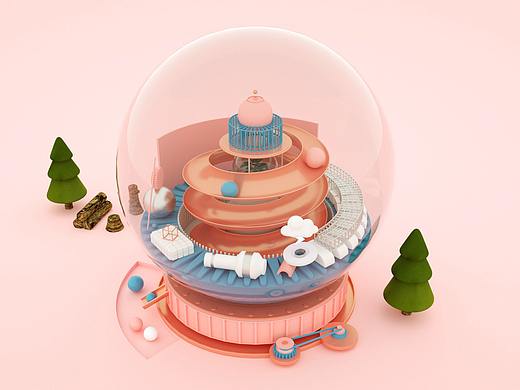 c4d水晶球-临摹
