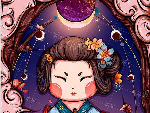 四大美人系列——貂蝉拜月