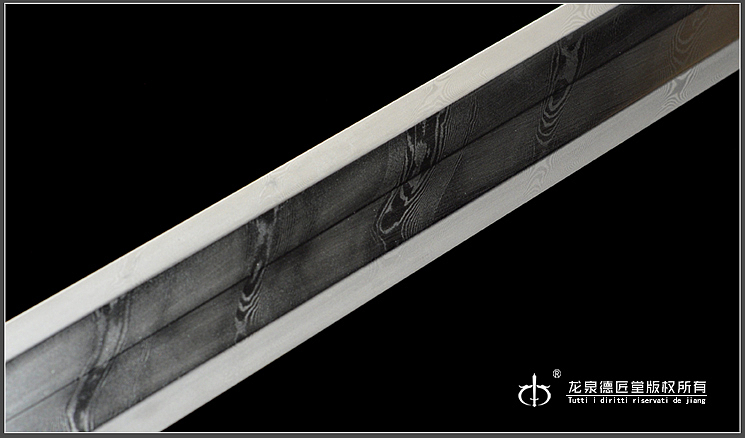 龙泉刀剑-素铁汉剑|扭转百炼钢(DJ-2712)