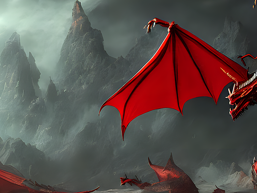 #AI创作实验室#龙与风(10)（个人主页-ZNjI5NzQyMDg=） - AI作品 - 站酷设计师blackufo原创素材 - 站酷ZCOOL