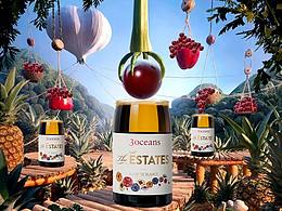 红酒创意海报合成