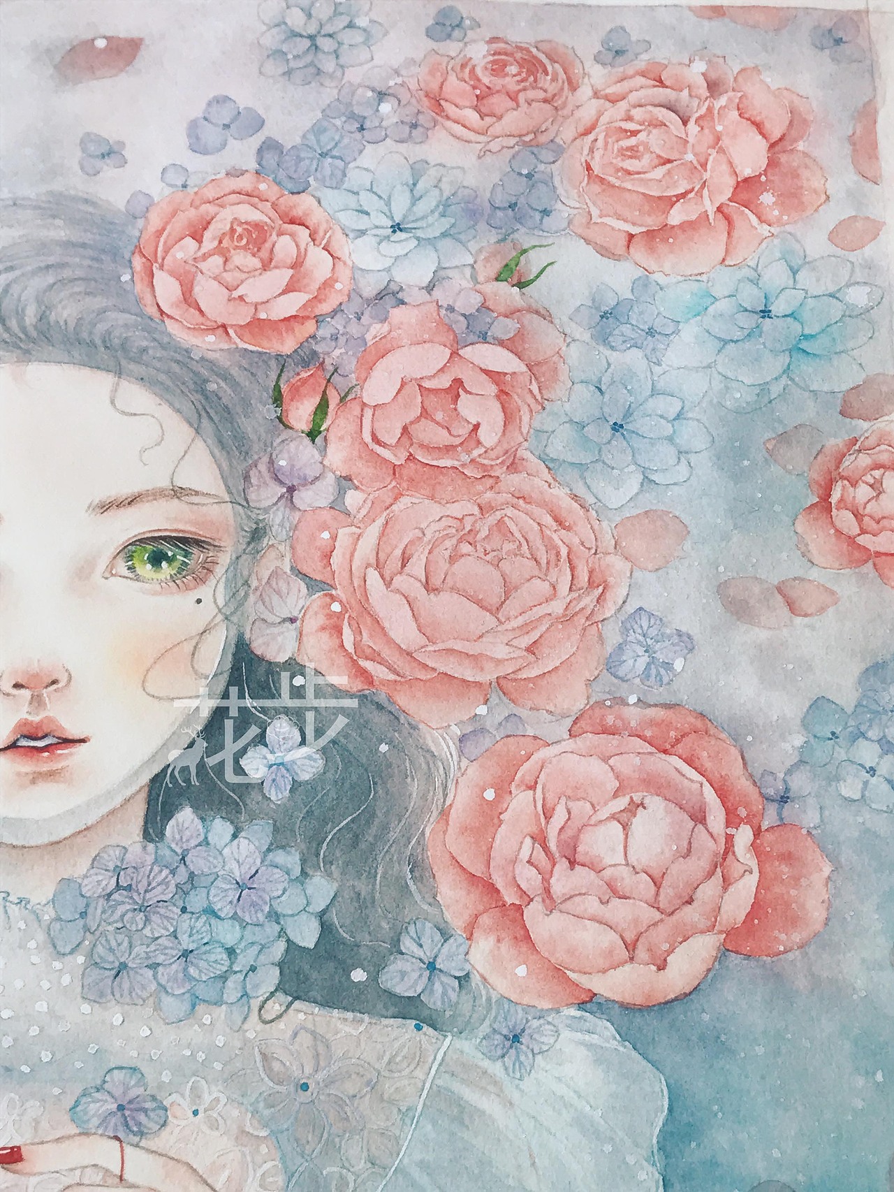 water（图ZOTA4NDI1NjA=） - 商业插画 - 站酷设计师花步原创素材 - 站酷ZCOOL