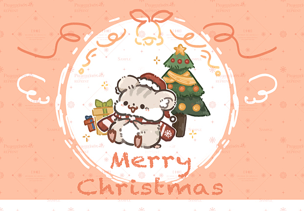 圣诞节的小仓鼠