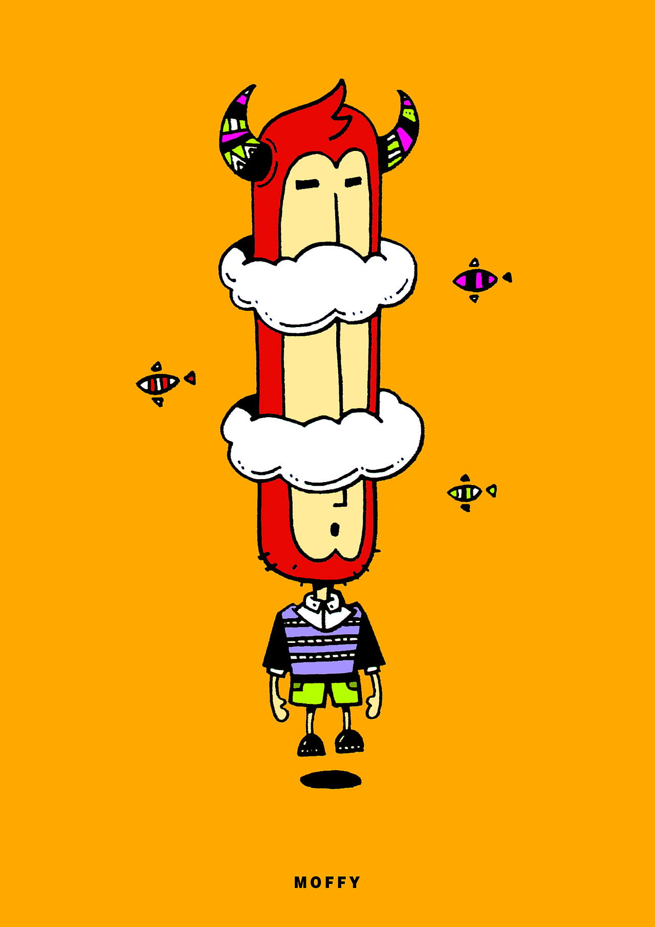 白云之上（图ZNTAzMzEzNjQ=） - 新锐潮流插画 - 站酷设计师MOREFEEL原创素材 - 站酷ZCOOL