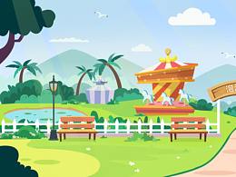 课件场景原画