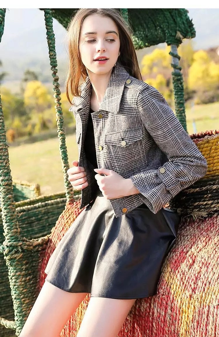 英伦风复古格子外套（图ZMTMyODQ2Mzgw） - 正装/礼服 - 站酷设计师跨叶原创素材 - 站酷ZCOOL